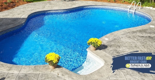 Backyard swimming pool