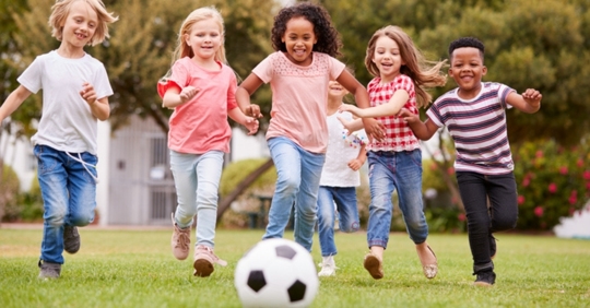 Kids playing outside